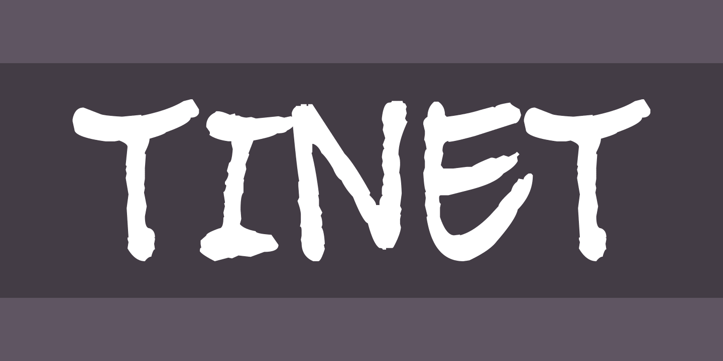 Schriftart Tinet